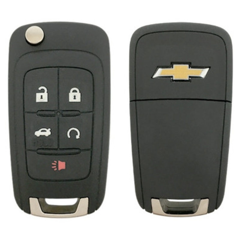Chevrolet 5 Button Remote Head Key OHT01060512, OHT05918179, V2T-01060512 – New OEM