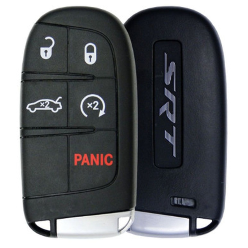 Dodge 5 Button Smart Key SRT Logo M3N-40821302, 68394198AA, 433 MHz – New OEM