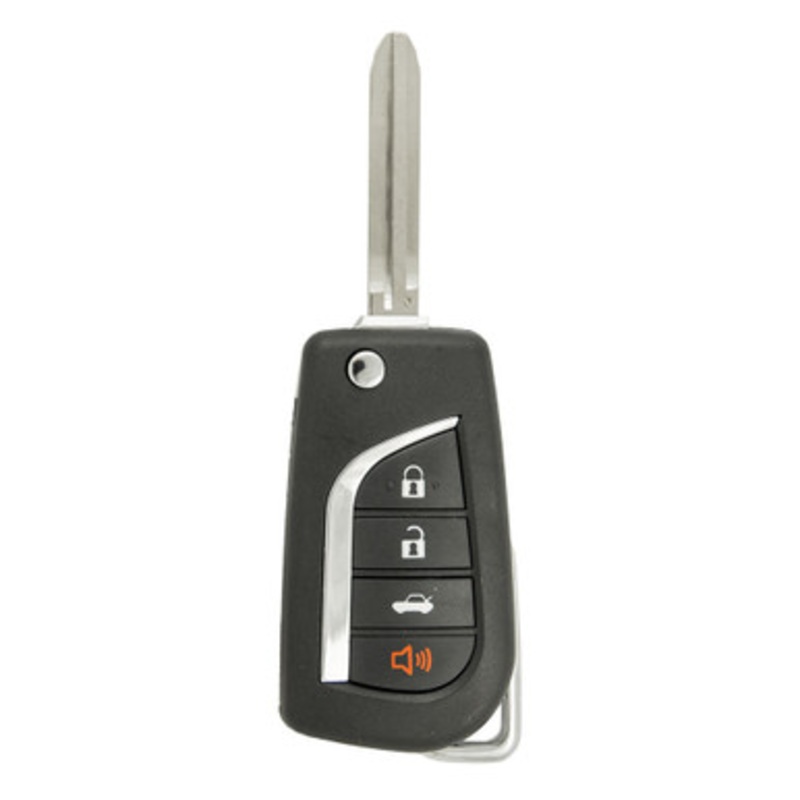 Keyless2Go 4 Button Remote Flip Key For Toyota GQ4-29T / 89070-02270 / 4D67 Chip, TLS-KH4-036-AFB-ZZZZ-001