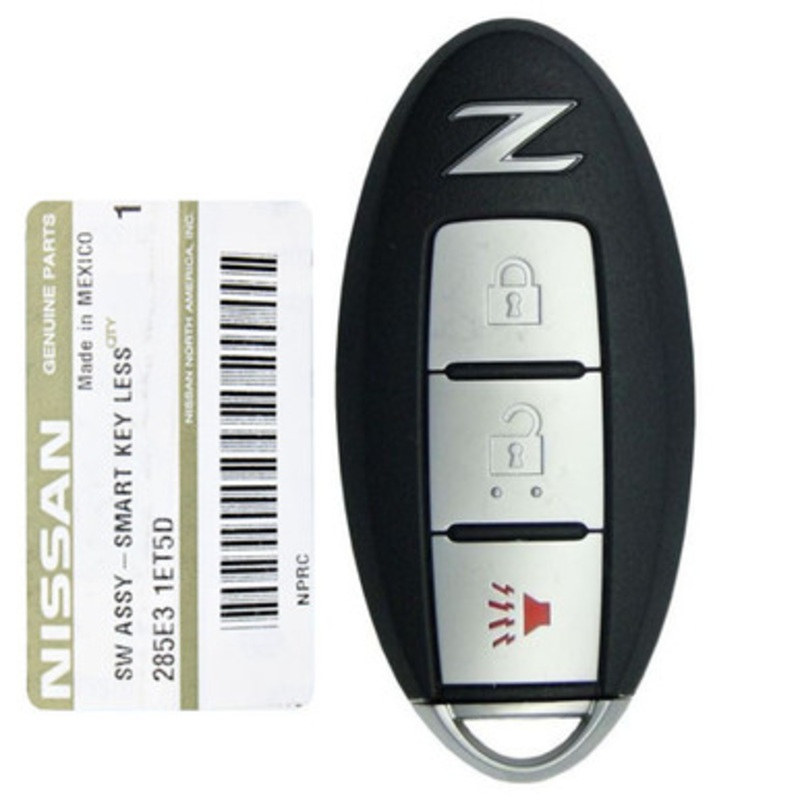 Nissan 370Z 3 Button Proximity Smart Key KR55WK49622, 285E3-1ET5D, 315 MHz – New, OEM