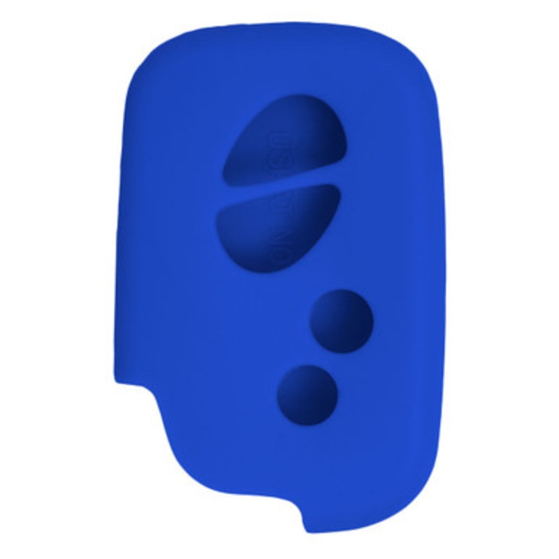 Replacement Silicone Jacket Keyless Remote Cover LXUSI34 for 4 Button Proximity Lexus Smart Key FCC ID: HYQ14AAB HYQ14ACX – Blue