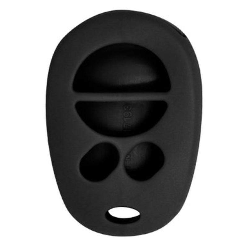 Replacement Silicone Jacket Keyless Remote Cover TYOTAG44 for Toyota 4 Button Remote FCC ID: GQ43VT20T – Black