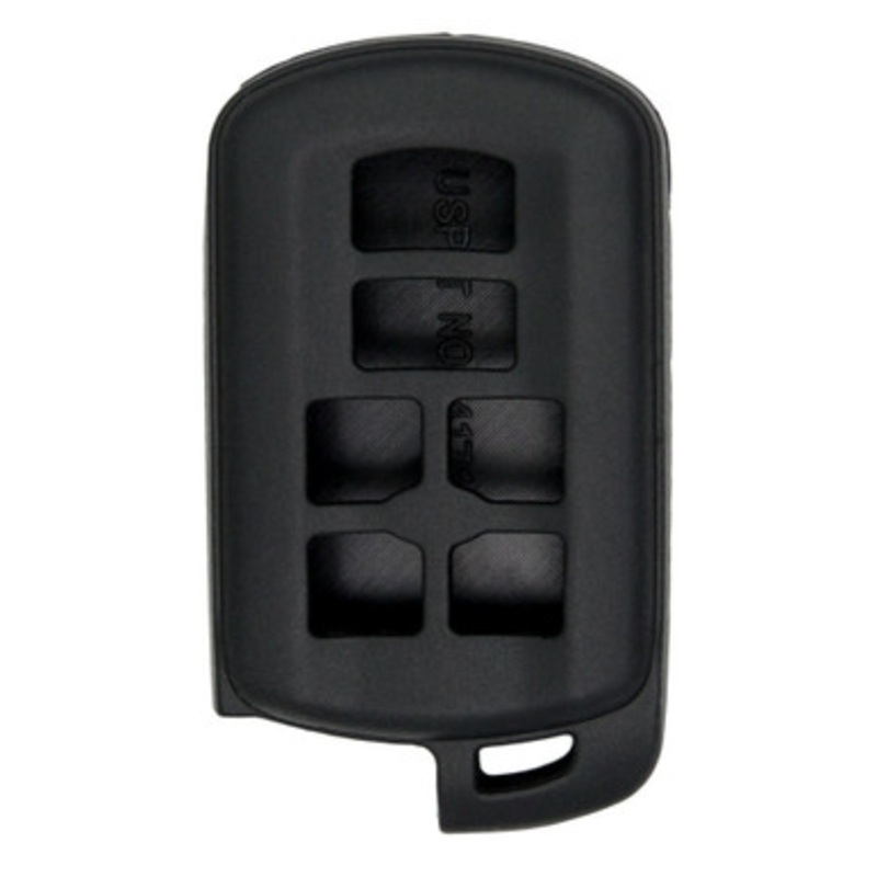 Replacement Silicone Jacket Keyless Remote Cover TYOTAG86 for Toyota Sienna 6 Button Smart Key Proximity Remote FCC ID: HYQ14ADR – Black