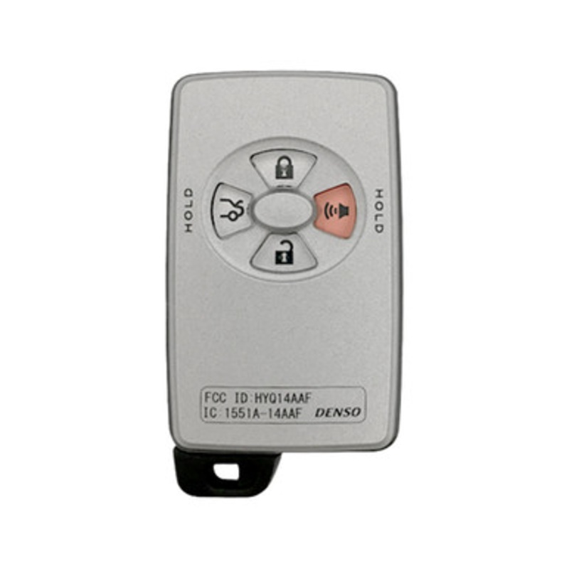 Toyota 4 Button Proximity Remote Smart Key HYQ14AAF 89904-07030 – Refurbished Recase 181347
