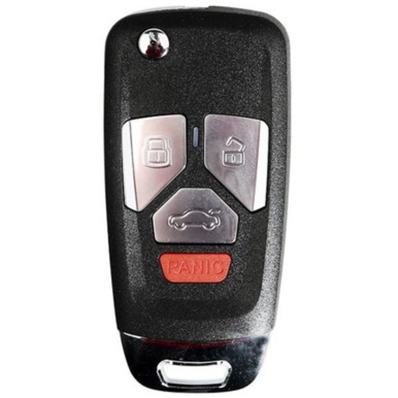 Xhorse 4 Button XNAU02EN Universal Flip Key – Audi Style – Wireless