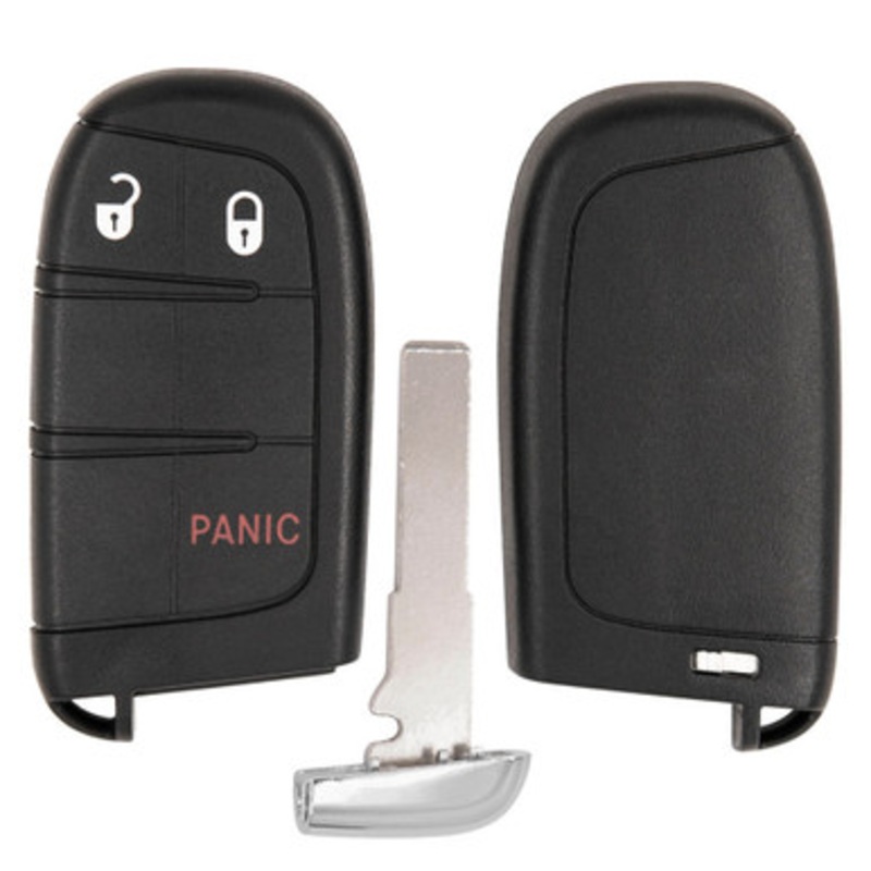 3 Button Shell For Jeep Compass, Renegade Smart Proximity Remote Key M3N-40821302