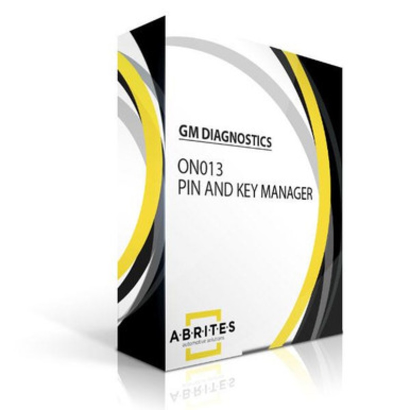 ABRITES ON013 PIN and Key Manager For GM Diagnostics – Software