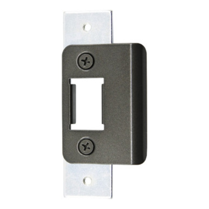 Adams Rite 4902 Deadlatch Strike, Flat, Short With Dust Box – Dark Bronze