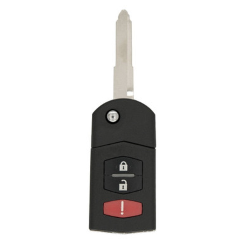 Keyless2Go Mazda 3 Button Remote Flip Key BGBX1T478SKE125-01, CC43-67-5RYC, 315 MHz – Premium Aftermarket