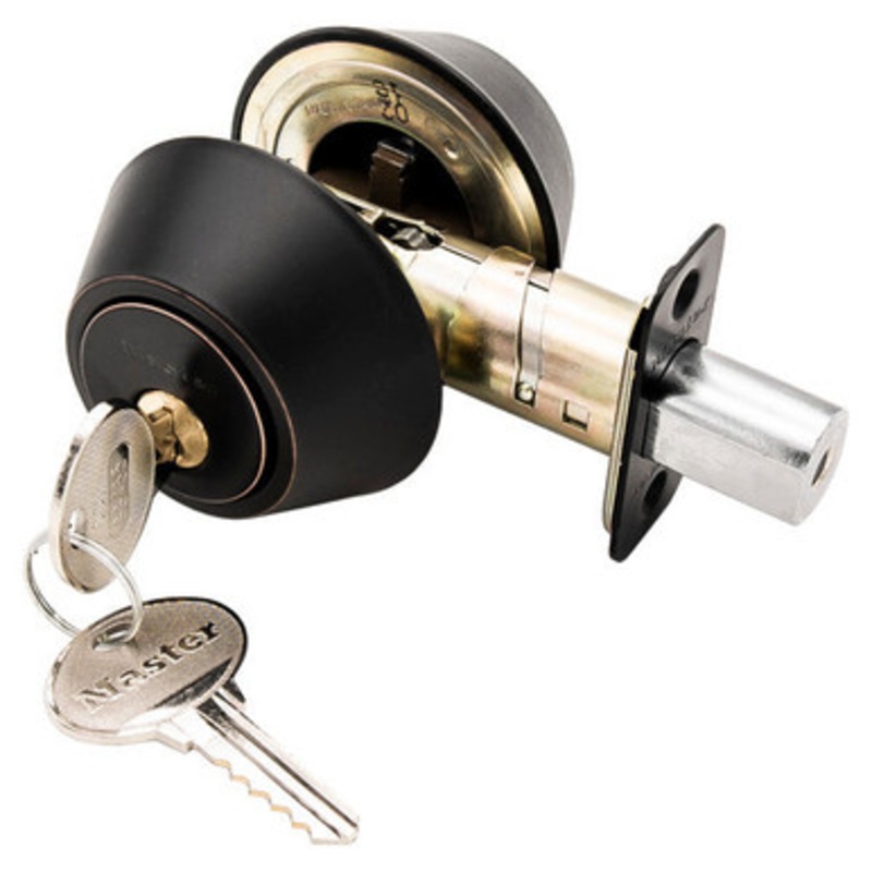 Master Lock DS0712PKA4S Double Cylinder Deadbolt 12P SC1 – Grade 3 – Aged Bronze