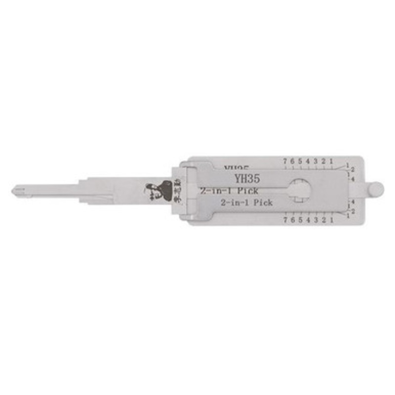 Original Lishi YH35 / YM64 (Reverse of YH35R) For Yamaha Ignition with Magnetic Gate 2-in-1 Pick – Anti Glare