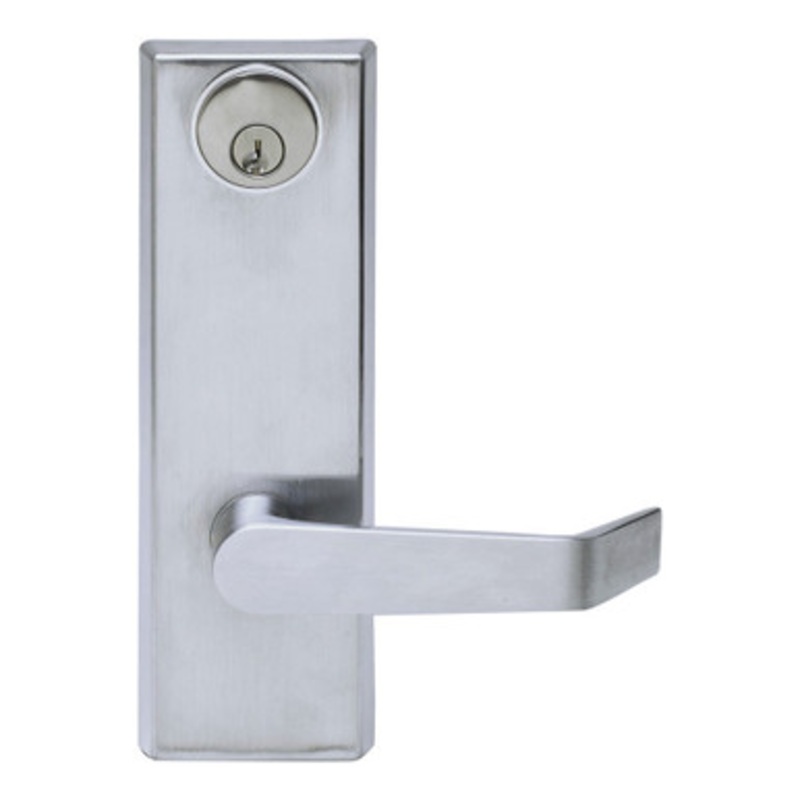 PLS RLE53 RIM Lever Trim Escutcheon – Entry – Satin Chrome 26D