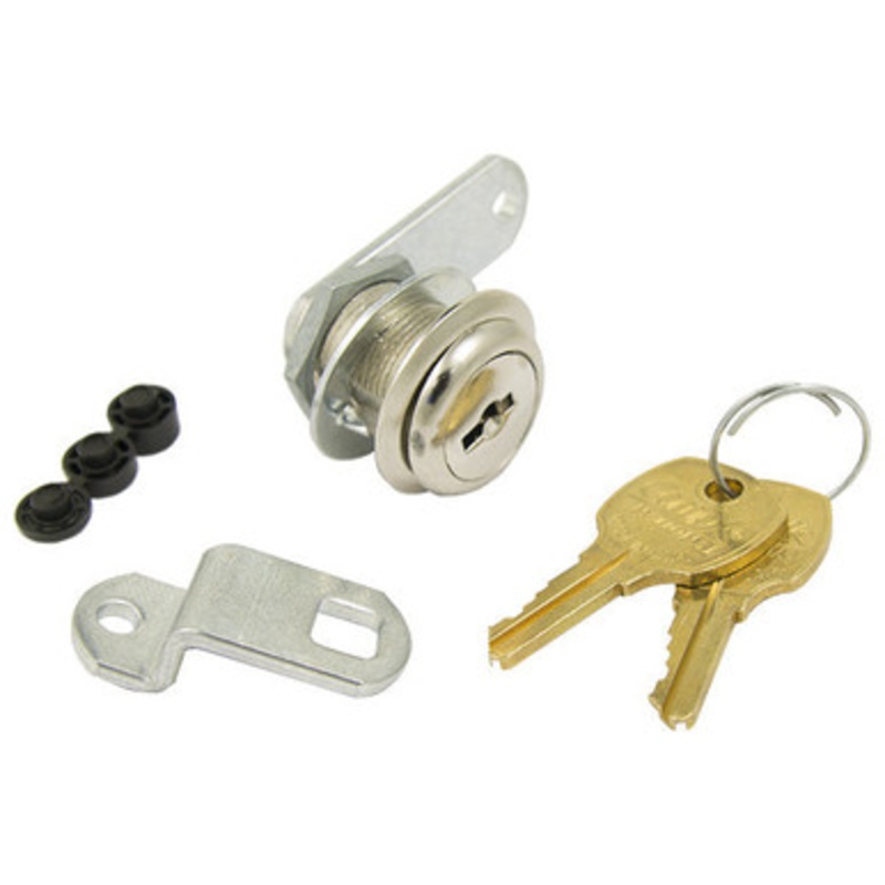 Compx C8054 Disc Tumbler Cam Lock 15/16 C415A Keyed Alike, 14A Bright Nickel