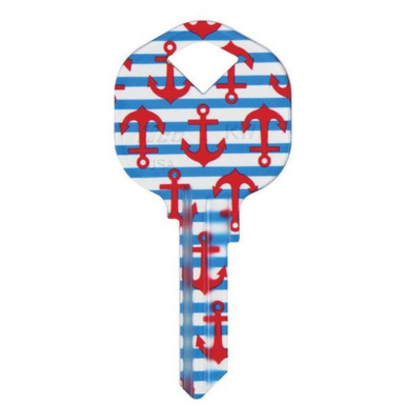 ILCO KW1/KW10 BIG Personali-Keys (large bow keys) ANCHORS – 5 PACK