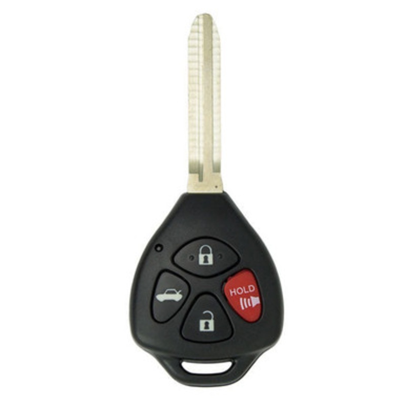 Keyless2Go PRO 4 Button Remote Head Key Replacement for Toyota GQ4-29T / 89070-02270 / 4D67 Chip