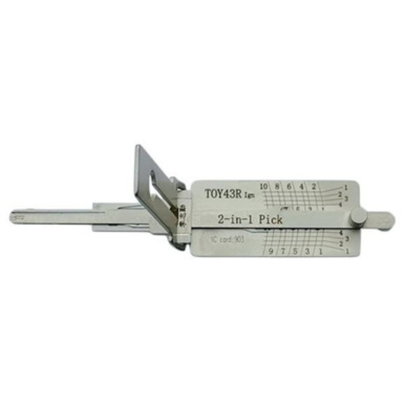 Original Lishi TOY43R B108 B110 – 2-in-1 Pick – IGNITION – Anti Glare