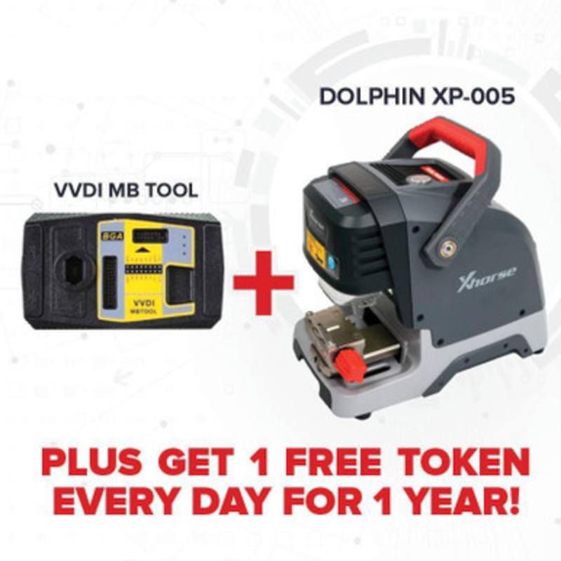 Xhorse Dolphin XP-005 + VVDI MB Tool – Get 1 Free Token Every Day For 1 Year – Bundle