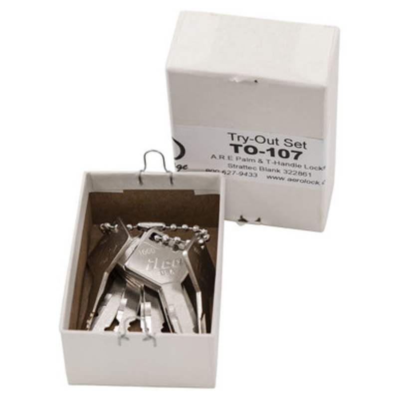 Aero Lock 322861 Tryout Keys For A.R.E. Tonneau Covers 1st Gen (Until Around 2010) – 10 Keys