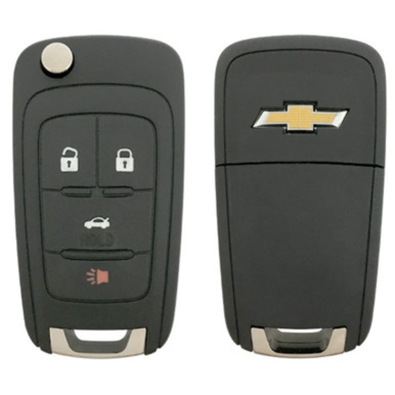 Chevrolet 4 Button Non-PEPS Flip Key OHT01060512, 13504200, 315 MHz – Refurbished, Grade A
