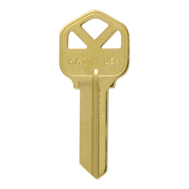 ILCO 1176 Kwikset KW1 Key Blank – Brass – 50 Pack