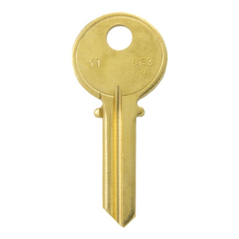 ILCO Y1 E8E1R 50 Yale Key Blank – Brass – 50 Pack