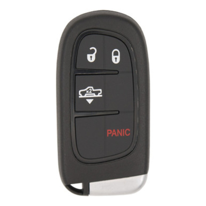 Keyless2Go Dodge 4-Button Smart Key GQ4-54T 68159656AG 433 MHz, Premium Aftermarket