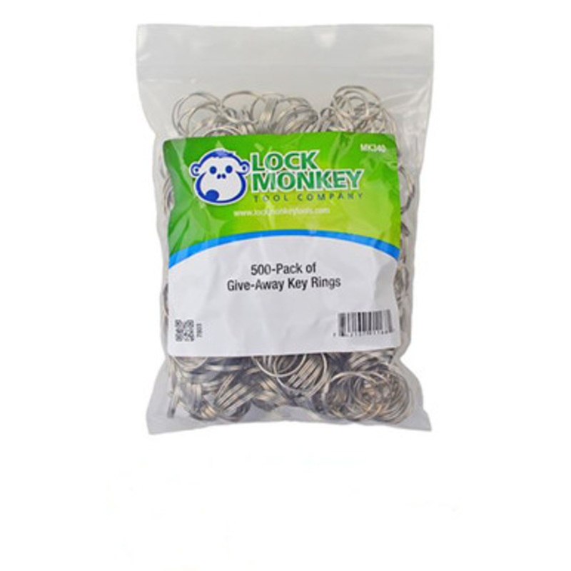 Lock Monkey Metal Key Rings – 500 Pack