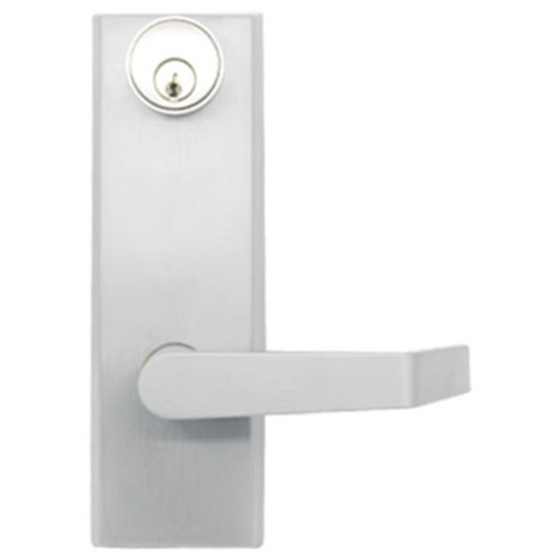 PLS RLE80 RIM Lever Trim Escutcheon – Storeroom – Satin Chrome 26D