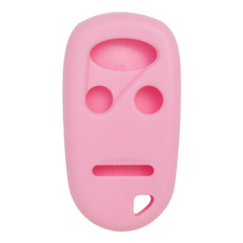 Replacement Silicone Jacket Keyless Remote Cover HNDAD24 for Honda 4 Button Remote FCC ID: K0BUTAH2T – Pink