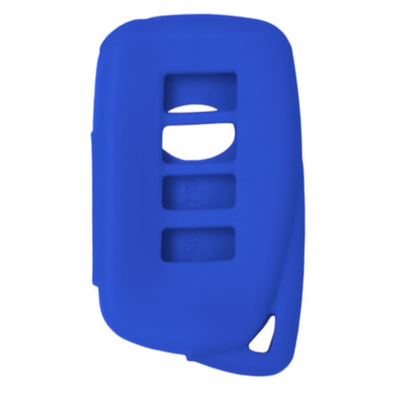 Replacement Silicone Jacket Keyless Remote Cover LXUSI44 for 4 Button Lexus Proximity Smart Key FCC ID: HYQ14FBA – Blue