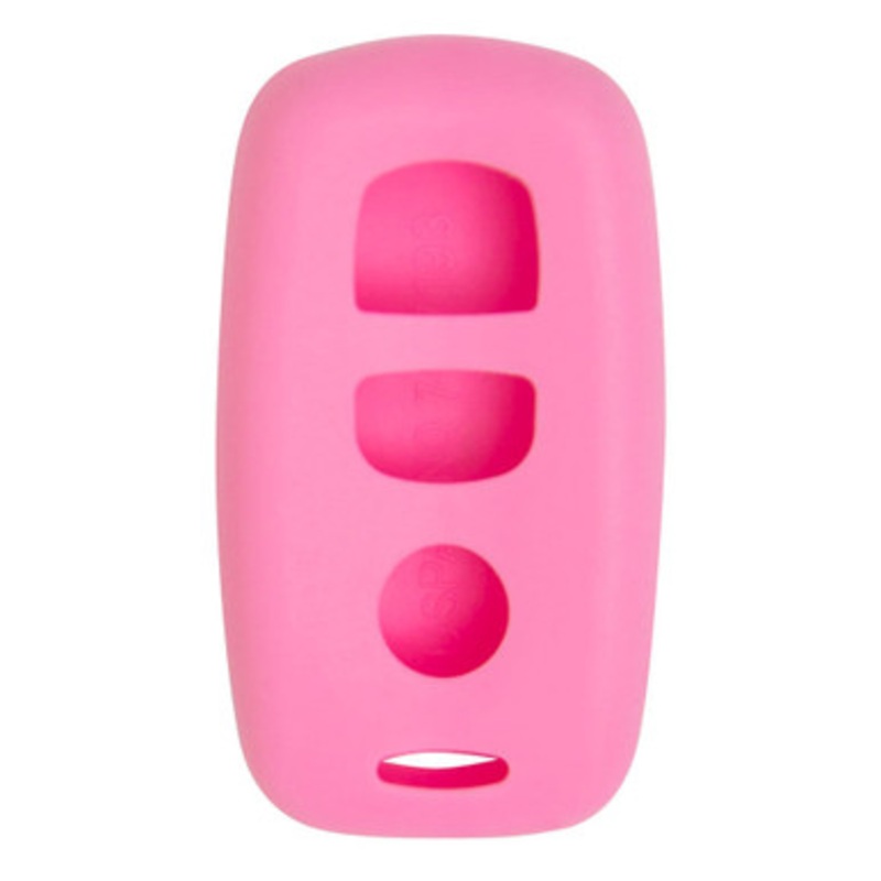Replacement Silicone Jacket Keyless Remote Cover MZDAM13 for Mazda 3 Button Remote FCC ID: KPU41846 KPU41794 – Pink