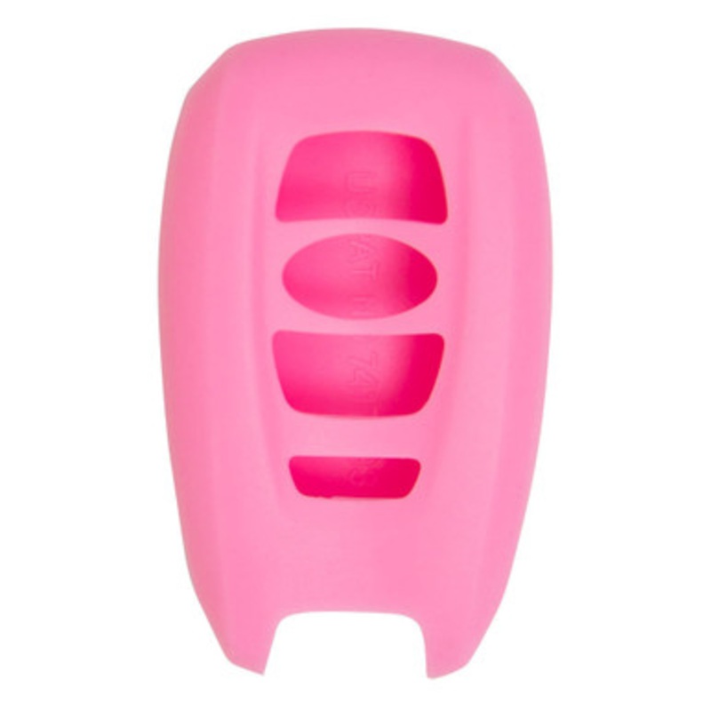 Replacement Silicone Jacket Keyless Remote Cover SUBRO34 for Subaru 3 Button Proximity Smart Remote Key FCC ID: HYQ14AHC – Pink