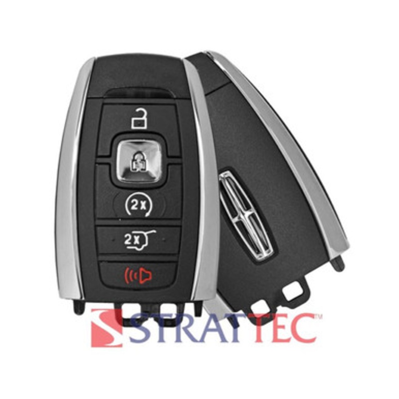 STRATTEC Lincoln Logo (5933990) 164-R8226 5-Button Smart Key for Lincoln (902 MHZ) – 2 Way