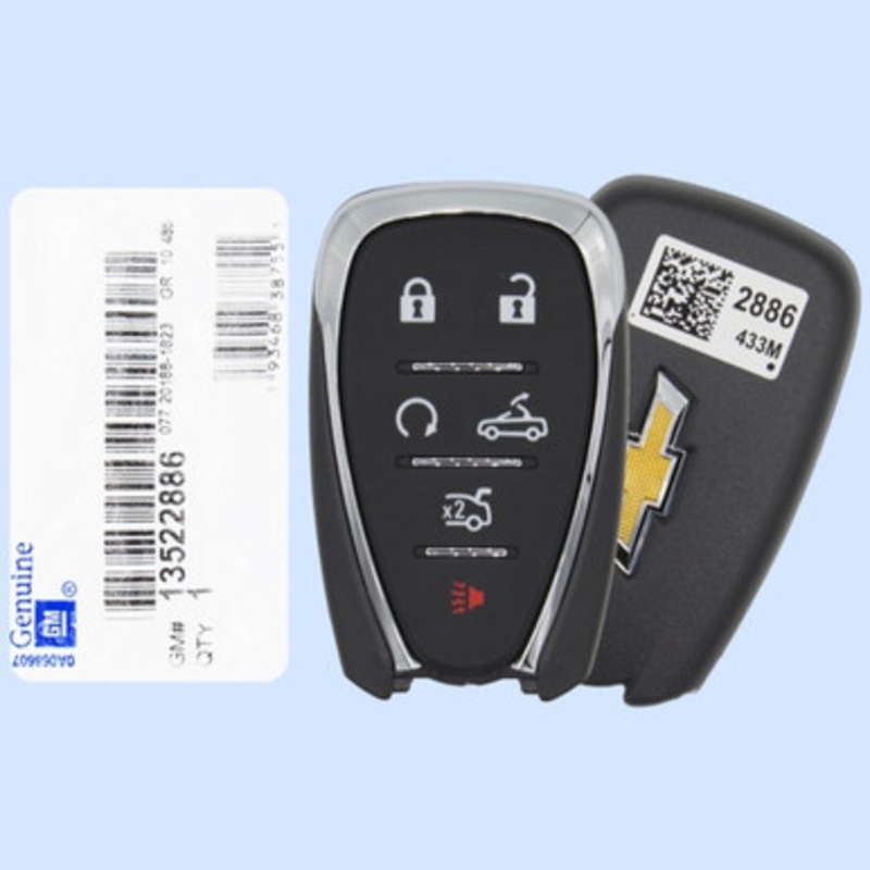 Chevrolet 6-Button Smart Key HYQ4ES 13522886 433 MHz, New OEM