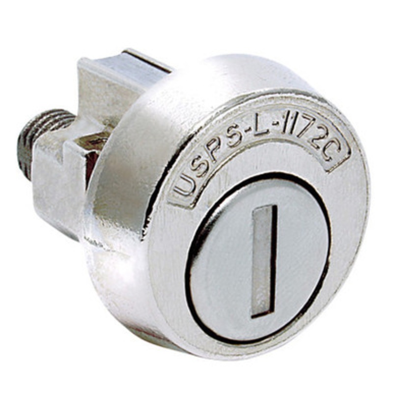 Compx C9200 New Pin Tumbler Mailbox Shutter Counter-Clockwise – Bright Nickel