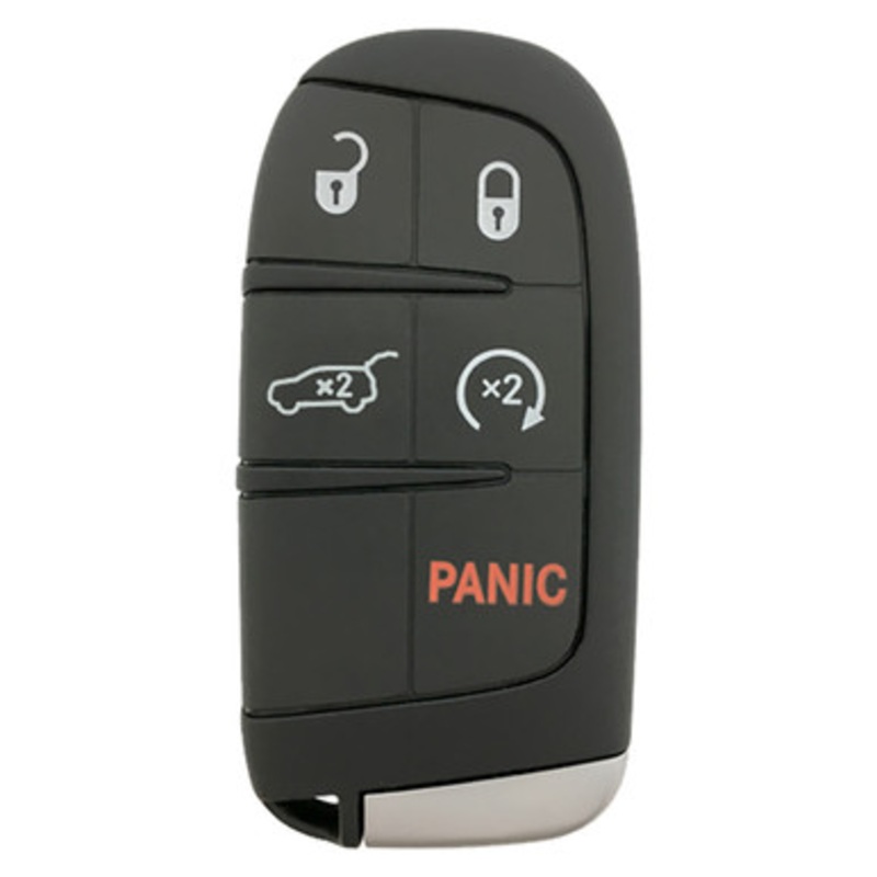 Jeep 5 Button Smart Key M3N-40821302, 68250343AB, 433 MHz – Refurbished, Recase