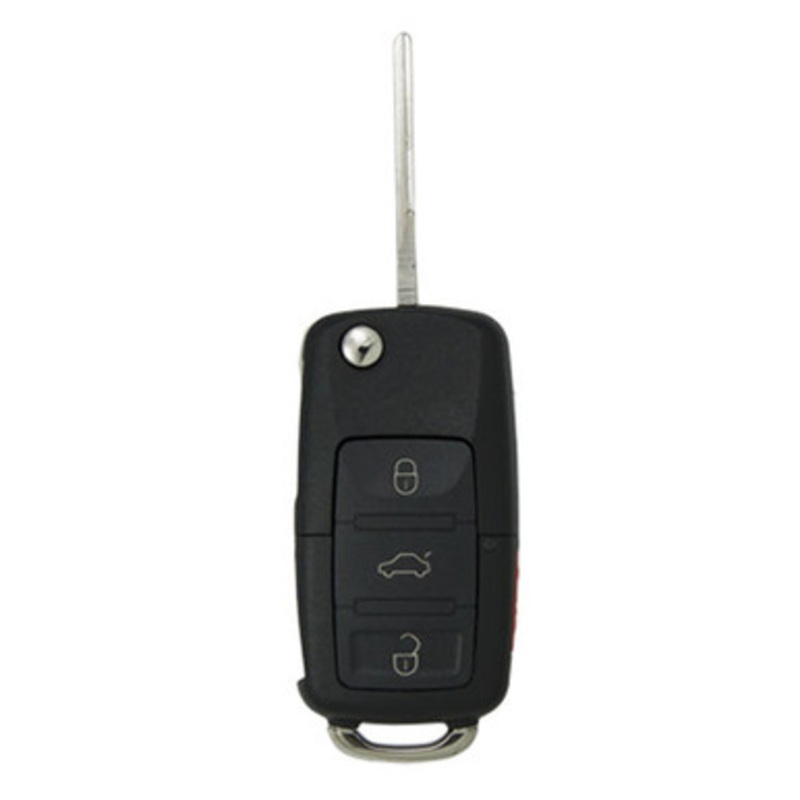 Keyless2Go 4 Button Volkswagen Remote Flip Key NBG8137T, 1J0959753T, 315 MHz – Premium Aftermarket