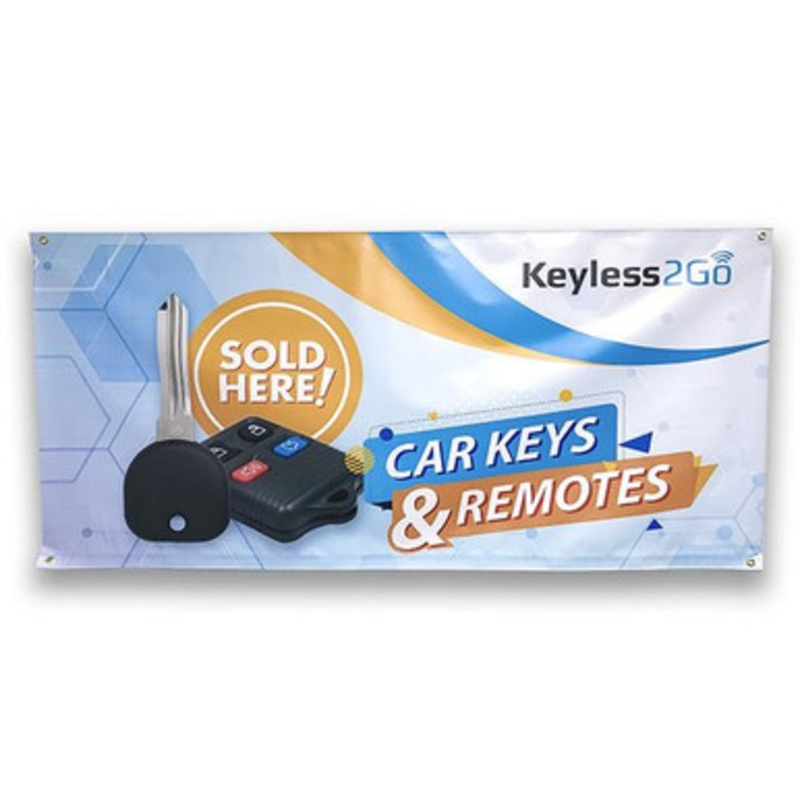 Keyless2Go Promotional Vinyl Banner 3×6 Feet