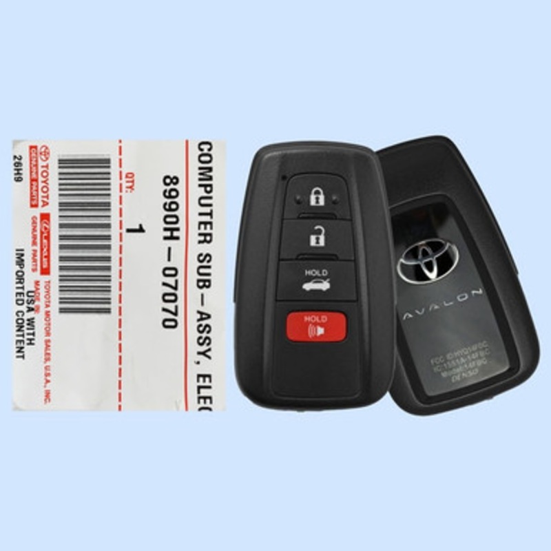 Toyota 4-Button Smart Key HYQ14FBC 8990H-07070 315 MHz, New OEM