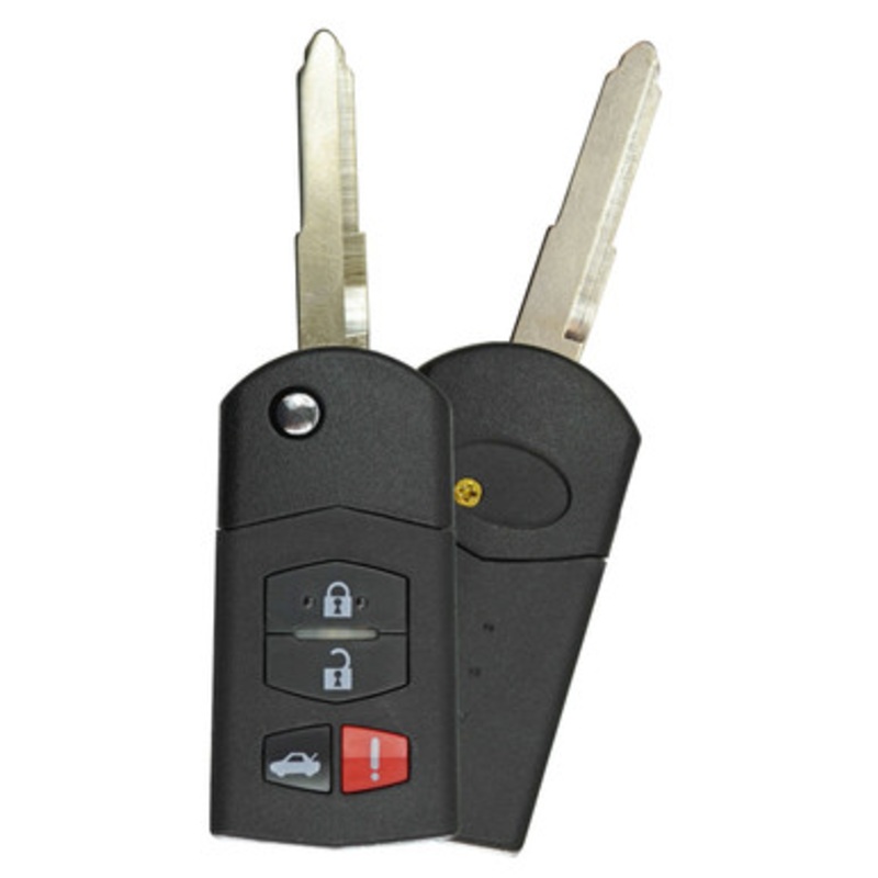 Mazda 4 Button Remote Head Key – Refurbished, Recase