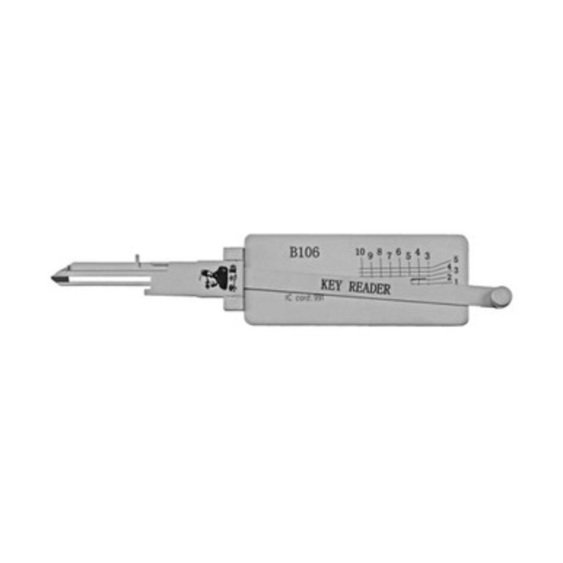Original Lishi B106 B107 (Non Warded) Key Reader (Door/Trunk   Anti Glare)