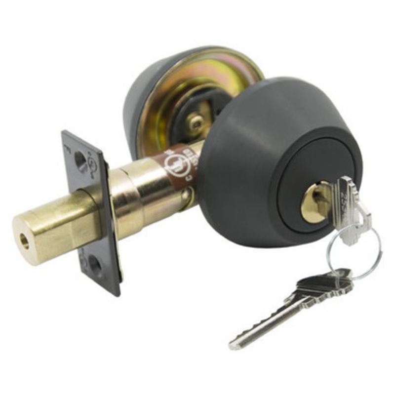 TELL PRO LINE DB2062 Grade 2 Double Cylinder Deadbolt K2 – SC4 – Oil Rubbed Bronze 10B