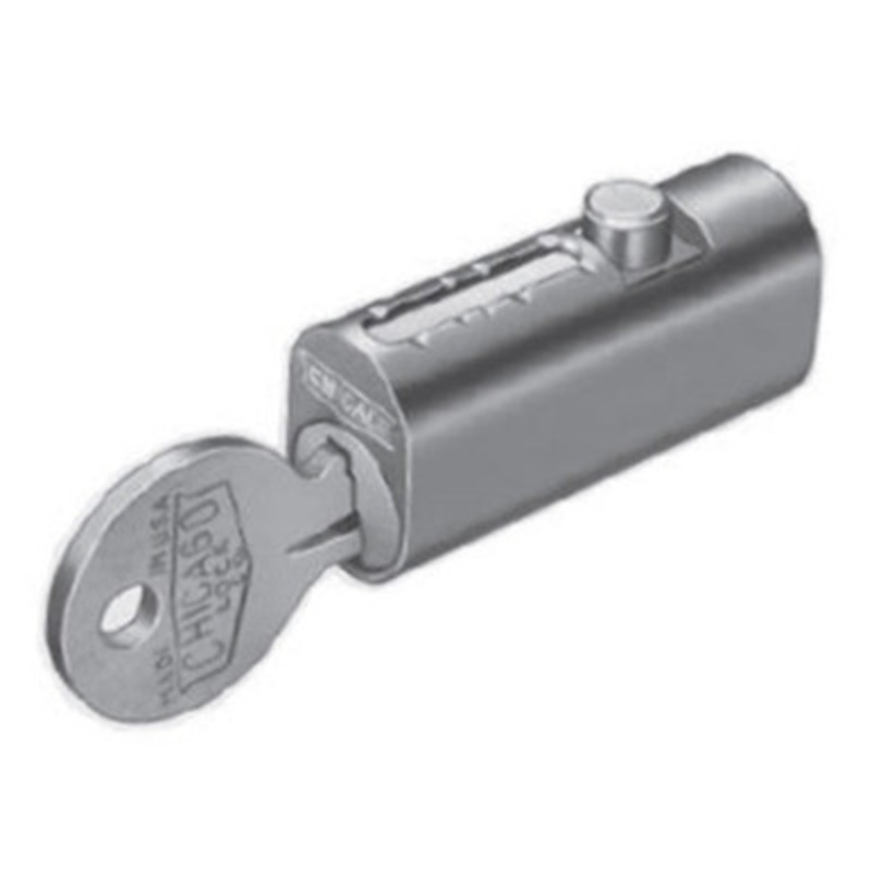 Compx 4-Pin File Cabinet Lock 1-33/64 Round Bolt Keyed Differently