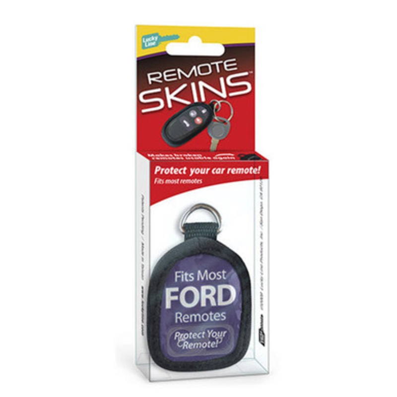 Lucky Line Remote Skin For Ford Black – 5 Pcs – Carded