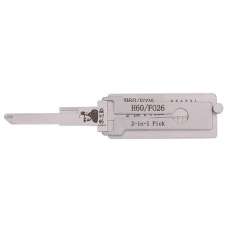 Original Lishi H60/FO26 For Ford from 1990 10-Cut 2-in-1 Pick Door/Trunk – Anti Glare