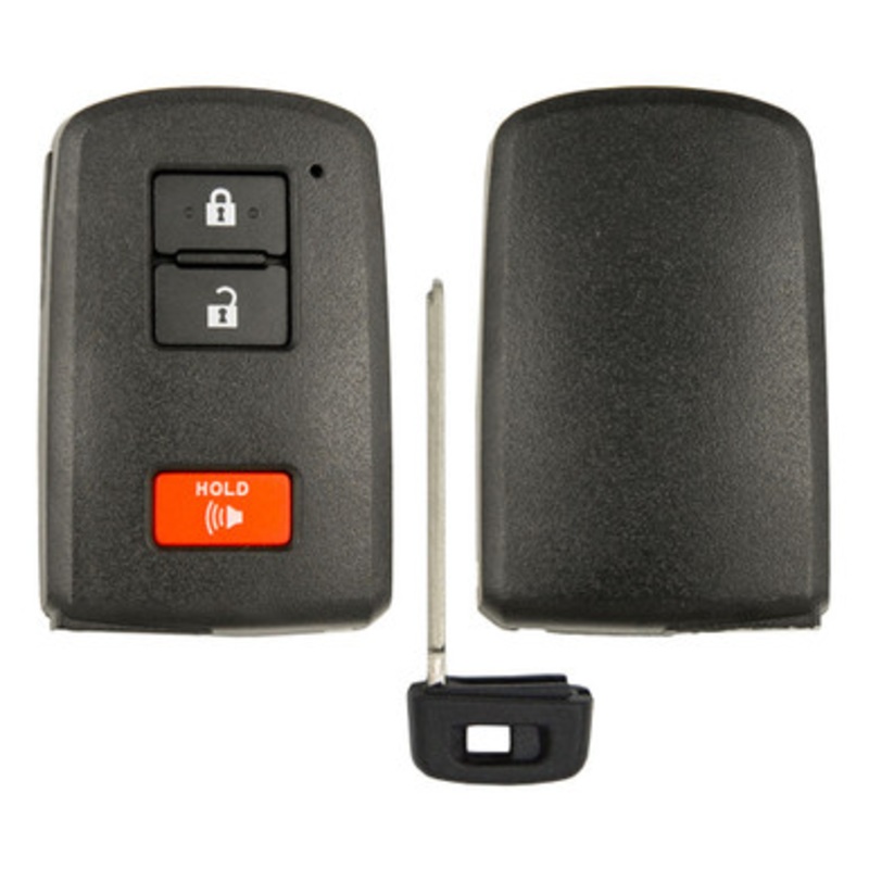 Toyota 3 Button Smart Key Shell Replacement HYQ14FBA, 89904-52290, 89904-0E092 – Aftermarket
