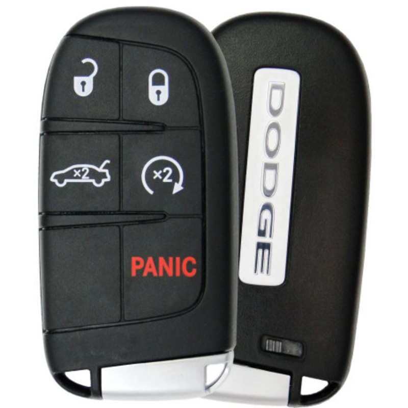 Dodge 5 Button Smart Key M3N-40821302, 68394195AA, 433 MHz – Refurbished, Grade A
