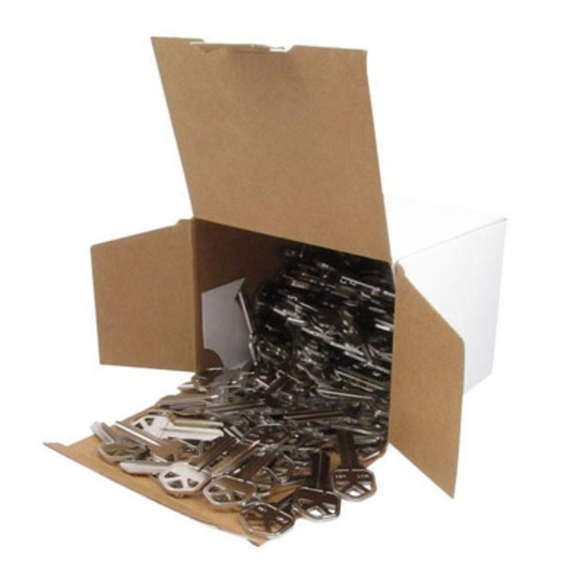 Keyless2Go KW1 Nickel Plated Keys 250 Pack – MADE IN USA