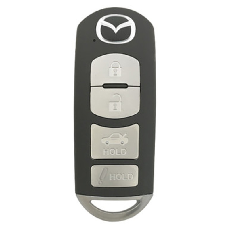 Mazda 4 Button Smart Key WAZSKE13D01, GJY9-67-5DY, 315 MHz – Refurbished, Grade A