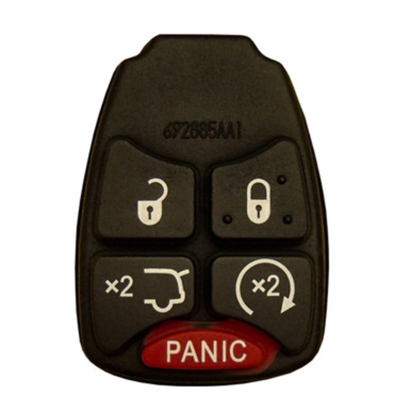 Mopar OHT692427AA/M3N5WY72XX Replacement 5 Button Pad with Glass Release